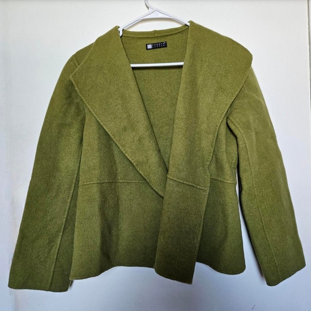 Carole Little Olive Wool Blazer